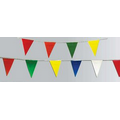 Stock 24 Pennants 60' String w/ Plastic Cloth /12"x18"